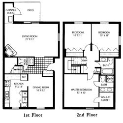 End Unit Floor Plan